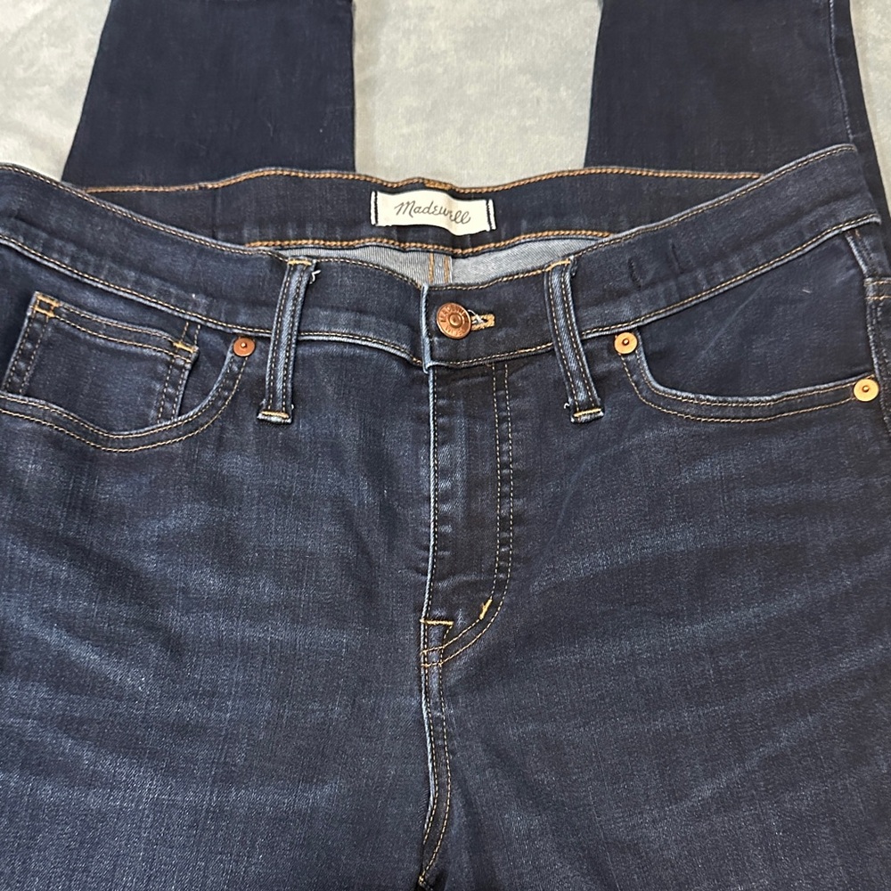 Madewell Women's 9” High-rise Skinny Deep Indigo Jeans EUC | Size 30